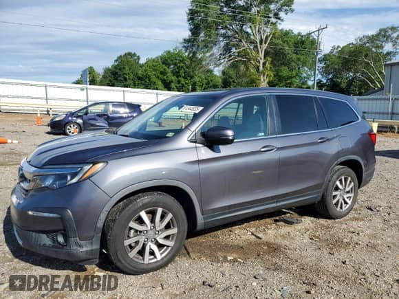 2020 Honda Pilot EX with VIN 5FNYF5H36LB017419, listed as a Copart auction lot 61344835 with 66,936 mi miles and Salvage title. Bid and sale history available at DreamBid. Image 1.