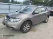 2014 Nissan Murano SV with VIN JN8AZ1MU2EW403516, listed as a Copart auction lot 80005205 with 112,444 mi miles and Salvage title. Bid and sale history available at DreamBid. Image 1.