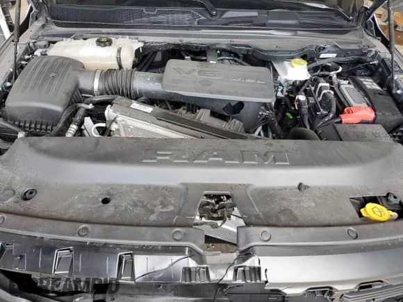 2025 Ram 1500 Tradesman with VIN 1C6RRFGG3SN570350, listed as a Copart auction lot 67477365 with 22,554 mi miles and Salvage title. Bid and sale history available at DreamBid. Image 11.