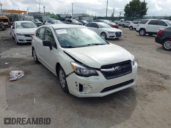 2014 Subaru Impreza 2.0i with VIN JF1GPAA69EH328650, listed as a IAAI auction lot 42656811 with 121,175 mi miles and . Bid and sale history available at DreamBid. Image 1.