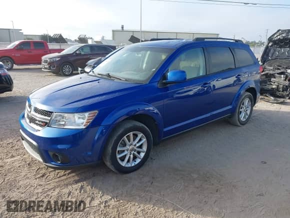 2015 Dodge Journey SXT with VIN 3C4PDCBG8FT743225, listed as a IAAI auction lot 43477035 with 196,624 mi miles and . Bid and sale history available at DreamBid. Image 2.