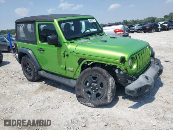 2018 Jeep Wrangler Sport with VIN 1C4GJXAG9JW274716, listed as a Copart auction lot 59608235 with 60,943 mi miles and Salvage title. Bid and sale history available at DreamBid. Image 4.