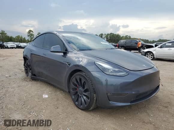 2022 Tesla Model Y Performance с VIN 7SAYGDEF0NF554542, выставлен на аукционе Copart как лот 64742054 с пробегом 38 645 миль миль и Списание • Salvage title. История ставок и продаж доступна на DreamBid. Изображение 4.