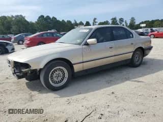 1998 BMW 7 Series 740i with VIN WBAGF8321WDL56870, listed as a Copart auction lot 80873115 with 183,873 mi miles and Salvage title. Bid and sale history available at DreamBid. Image 1.
