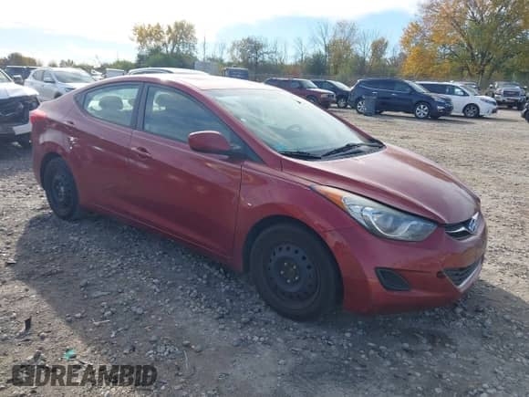 2013 Hyundai Elantra GLS with VIN 5NPDH4AE7DH260609, listed as a IAAI auction lot 43534134 with 118,187 mi miles and . Bid and sale history available at DreamBid. Image 1.