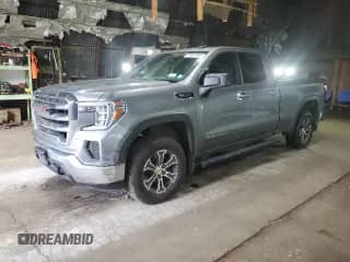 2019 GMC Sierra 1500 SLE with VIN 1GTR9BED3KZ258998, listed as a Copart auction lot 60681305 with 99,112 mi miles and Salvage title. Bid and sale history available at DreamBid. Image 1.