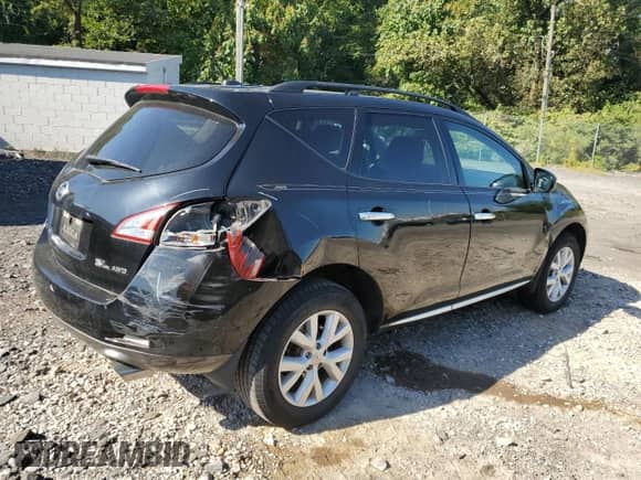 2011 Nissan Murano SL with VIN JN8AZ1MW6BW158779, listed as a Copart auction lot 72049775 with 119,107 mi miles and Salvage title. Bid and sale history available at DreamBid. Image 3.