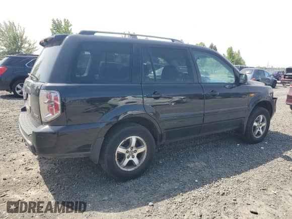 2008 Honda Pilot EX with VIN 5FNYF18418B031575, listed as a Copart auction lot 62154985 with 43,661 mi miles and Salvage title. Bid and sale history available at DreamBid. Image 3.