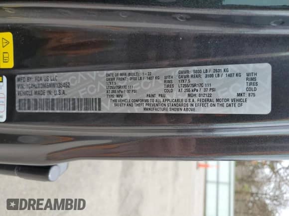 2022 Jeep Wrangler Unlimited Willys с VIN 1C4HJXDM6NW135462, выставлен на аукционе Copart как лот 53467564 с пробегом 22 028 миль миль и На запчасти • Non repairable. История ставок и продаж доступна на DreamBid. Изображение 13.