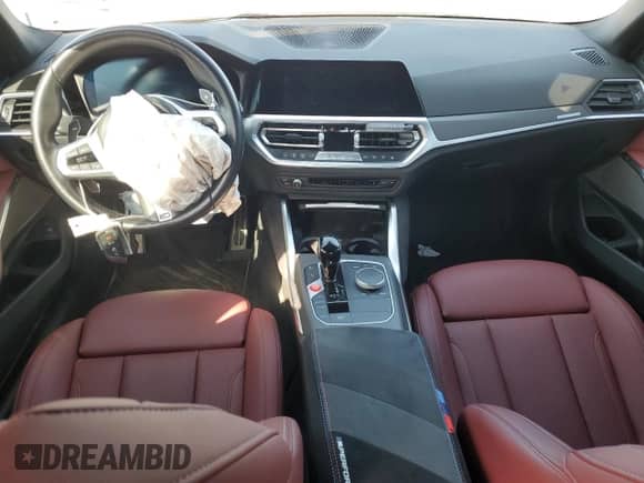 2022 BMW 3 Series M340i xDrive with VIN 3MW5U9J01N8C63539, listed as a Copart auction lot 71839485 with 29,319 mi miles and Salvage title. Bid and sale history available at DreamBid. Image 8.