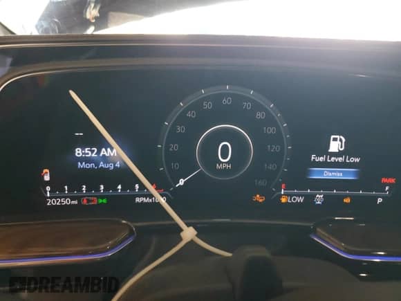 2023 Cadillac Escalade 4WD Sport Platinum with VIN 1GYS4GKL4PR454846, listed as a Copart auction lot 67193975 with 20,250 mi miles and Salvage title. Bid and sale history available at DreamBid. Image 9.