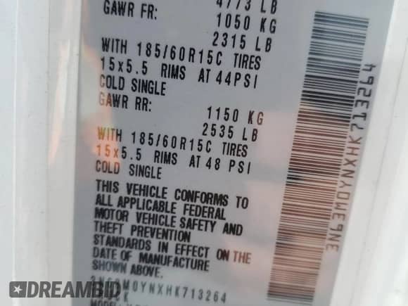 2017 Chevrolet City Express Cargo LS с VIN 3N63M0YNXHK713264, выставлен на аукционе Copart как лот 84606094 с пробегом 109 707 миль миль и Чистый • Clean title. История ставок и продаж доступна на DreamBid. Изображение 13.