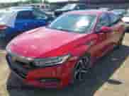 2018 Honda Accord Sport with VIN 1HGCV2E34JA043749, listed as a IAAI auction lot 42701199 with 111,986 mi miles and . Bid and sale history available at DreamBid. Image 2.