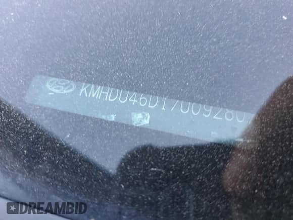 2007 Hyundai Elantra GLS z VIN KMHDU46D17U092807, wystawiony jako Copart lot #68533295 z przebiegiem 129 557 mil mil oraz Szkoda całkowita • Salvage title. Historia ofert i sprzedaży dostępna na DreamBid. Obrazek 12.