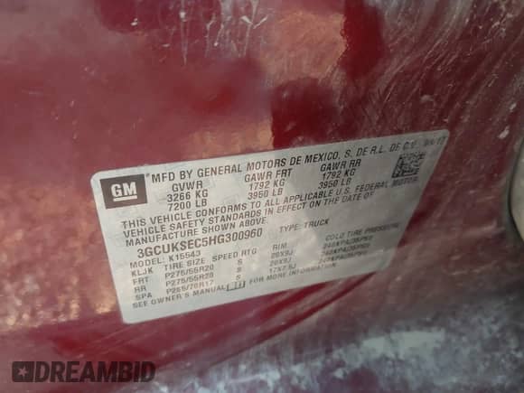 2017 Chevrolet Silverado 1500 LTZ с VIN 3GCUKSEC5HG300960, выставлен на аукционе IAAI как лот 43004873 с пробегом 125 996 миль миль и . История ставок и продаж доступна на DreamBid. Изображение 9.