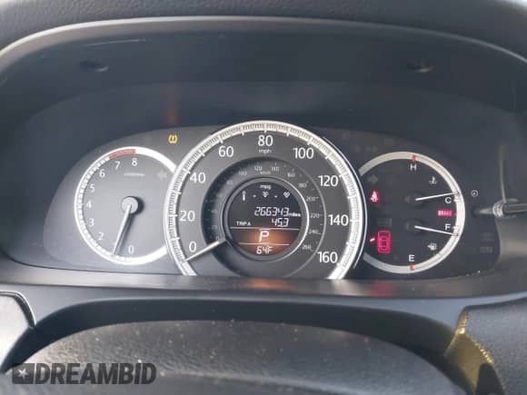 2014 Honda Accord EX-L with VIN 1HGCR3F87EA015356, listed as a IAAI auction lot 41839808 with 266,343 mi miles and . Bid and sale history available at DreamBid. Image 7.