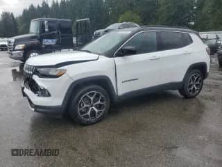 2025 Jeep Compass Limited с VIN 3C4NJDCN8ST621137, выставлен на аукционе Copart как лот 84600095 с пробегом 898 миль миль и Чистый • Clean title. История ставок и продаж доступна на DreamBid. Изображение 1.