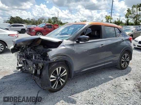2020 Nissan Kicks SR with VIN 3N1CP5DVXLL509552, listed as a Copart auction lot 80946765 with 90,218 mi miles and Non repairable. Bid and sale history available at DreamBid. Image 1.