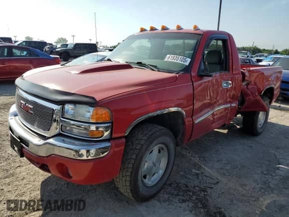 2004 GMC Sierra 1500 SLE with VIN 1GTEK14T94Z104109, listed as a Copart auction lot 61935105 with 168,153 mi miles and Salvage title. Bid and sale history available at DreamBid. Image 1.
