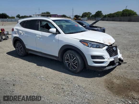 2021 Hyundai Tucson SEL с VIN KM8J33AL4MU346293, выставлен на аукционе Copart как лот 61619135 с пробегом Не указан миль и Списание • Salvage title. История ставок и продаж доступна на DreamBid. Изображение 4.