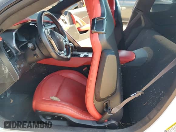 2016 Chevrolet Corvette 3LT with VIN 1G1YF2D70G5100206, listed as a Copart auction lot 52428455 with 42,870 mi miles and Salvage title. Bid and sale history available at DreamBid. Image 7.