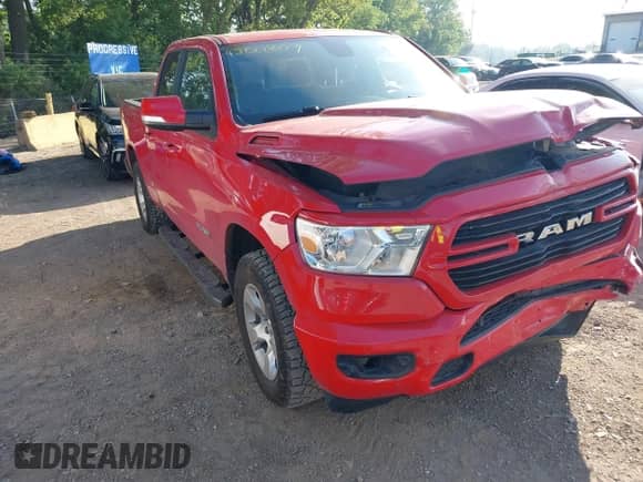 2019 Ram 1500 Big Horn with VIN 1C6SRFBT2KN530380, listed as a IAAI auction lot 42608879 with 100,665 mi miles and . Bid and sale history available at DreamBid. Image 1.