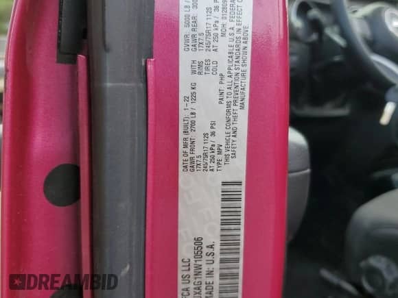 2022 Jeep Wrangler Willys с VIN 1C4GJXAG1NW105506, выставлен на аукционе Copart как лот 68049754 с пробегом 39 524 миль миль и Списание • Salvage title. История ставок и продаж доступна на DreamBid. Изображение 13.