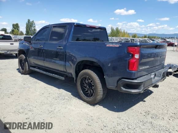 2019 Chevrolet Silverado 1500 Custom Trail Boss with VIN 3GCPYCEF7KG174717, listed as a Copart auction lot 68939205 with 81,796 mi miles and Salvage title. Bid and sale history available at DreamBid. Image 2.