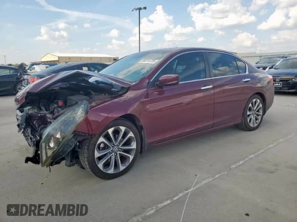 2014 Honda Accord Sport with VIN 1HGCR2F51EA064908, listed as a Copart auction lot 80314725 with 198,489 mi miles and Salvage title. Bid and sale history available at DreamBid. Image 1.