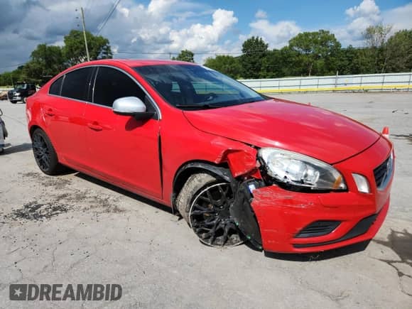 2012 Volvo S60 T6 with VIN YV1902FH7C2095336, listed as a Copart auction lot 64660845 with 123,761 mi miles and Salvage title. Bid and sale history available at DreamBid. Image 4.