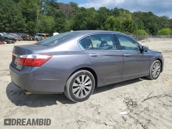 2014 Honda Accord EX-L with VIN 1HGCR3F86EA025764, listed as a Copart auction lot 71101765 with 96,930 mi miles and Salvage title. Bid and sale history available at DreamBid. Image 3.
