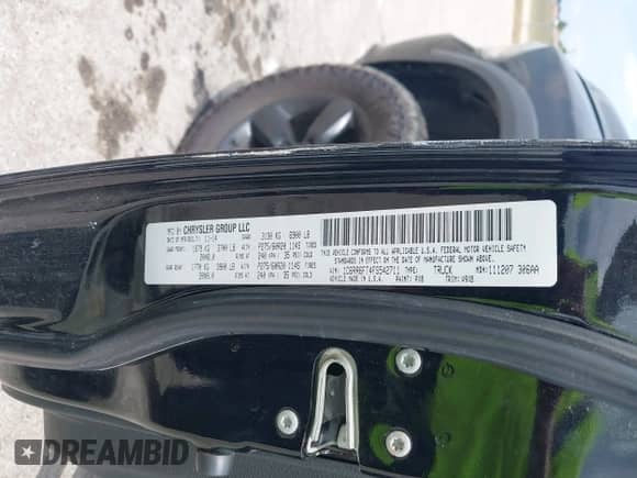 2015 Ram 1500 Express with VIN 1C6RR6FT4FS542711, listed as a IAAI auction lot 42717656 with 120,000 mi miles and . Bid and sale history available at DreamBid. Image 9.