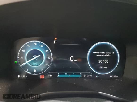 2021 Hyundai Santa Fe SEL Premium with VIN KM8S3DA15MU013304, listed as a Copart auction lot 70928385 with 99,708 mi miles and Salvage title. Bid and sale history available at DreamBid. Image 9.