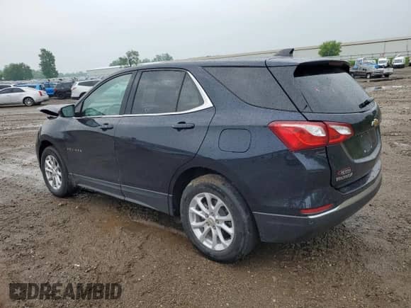 2020 Chevrolet Equinox LT with VIN 3GNAXJEV2LS696309, listed as a Copart auction lot 59438835 with 45,451 mi miles and Non repairable. Bid and sale history available at DreamBid. Image 2.
