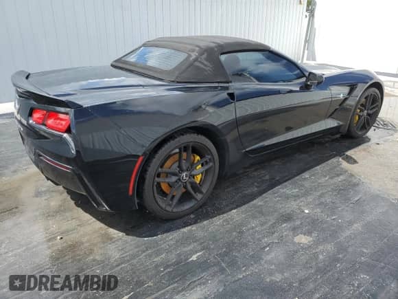 2014 Chevrolet Corvette Z51 3LT with VIN 1G1YL3D74E5131261, listed as a Copart auction lot 52405805 with Not provided miles and Salvage title. Bid and sale history available at DreamBid. Image 3.
