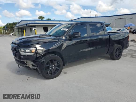 2024 Ram 1500 Laramie with VIN 1C6SRFJT5RN125111, listed as a Copart auction lot 69351915 with 69,139 mi miles and Non repairable. Bid and sale history available at DreamBid. Image 1.