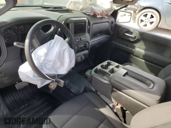 2022 Chevrolet Silverado 1500 Work Truck with VIN 3GCNAAEK1NG613881, listed as a Copart auction lot 52373315 with 12,450 mi miles and Salvage title. Bid and sale history available at DreamBid. Image 8.