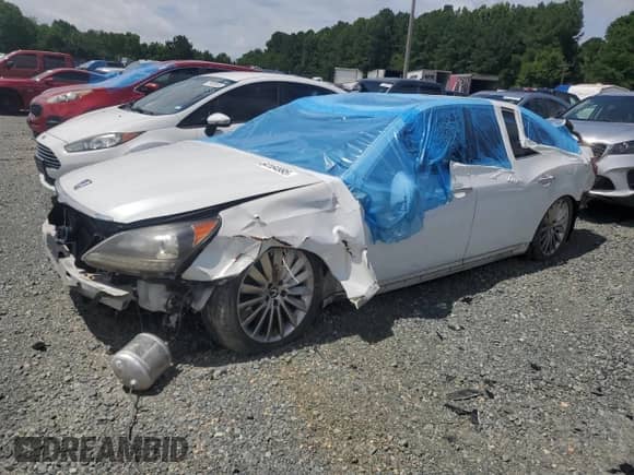 2014 Hyundai Equus Ultimate с VIN KMHGH4JH8EU075348, выставлен на аукционе Copart как лот 64164995 с пробегом Не указан миль и Списание • Salvage title. История ставок и продаж доступна на DreamBid. Изображение 1.