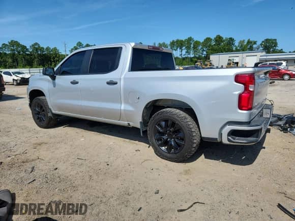 2021 Chevrolet Silverado 1500 Custom with VIN 1GCPWBEK2MZ199752, listed as a Copart auction lot 65573545 with 110,456 mi miles and Salvage title. Bid and sale history available at DreamBid. Image 2.