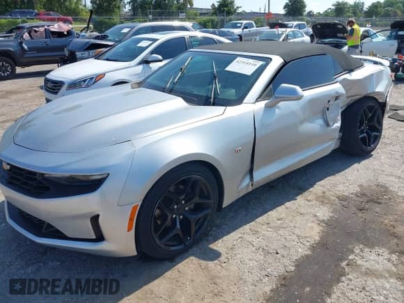2019 Chevrolet Camaro 1LT with VIN 1G1FB3DS9K0127620, listed as a IAAI auction lot 42314110 with Not provided miles and . Bid and sale history available at DreamBid. Image 2.