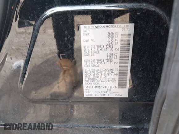 2022 Nissan Pathfinder SV с VIN 5N1DR3BD3NC201076, выставлен на аукционе IAAI как лот 42677006 с пробегом 71 984 миль миль и . История ставок и продаж доступна на DreamBid. Изображение 9.