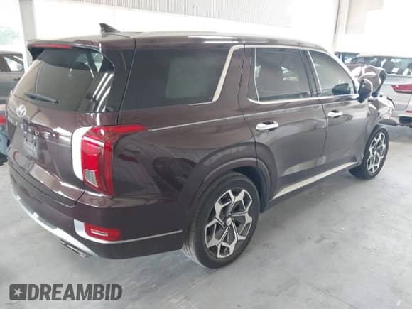 2021 Hyundai Palisade Calligraphy z VIN KM8R74HE0MU319886, wystawiony jako IAAI lot #42688125 z przebiegiem 52 796 mil mil oraz . Historia ofert i sprzedaży dostępna na DreamBid. Obrazek 4.