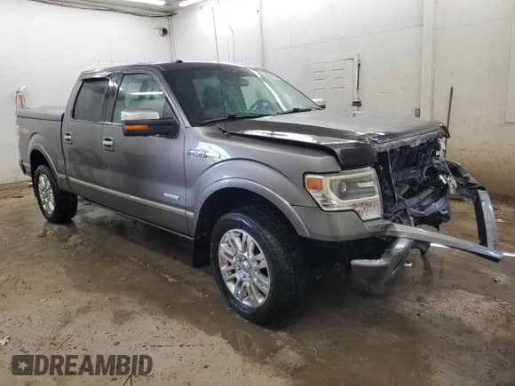 2013 Ford F-150 Lariat with VIN 1FTFW1ET5DFD74768, listed as a Copart auction lot 80084485 with 99,919 mi miles and Salvage title. Bid and sale history available at DreamBid. Image 4.
