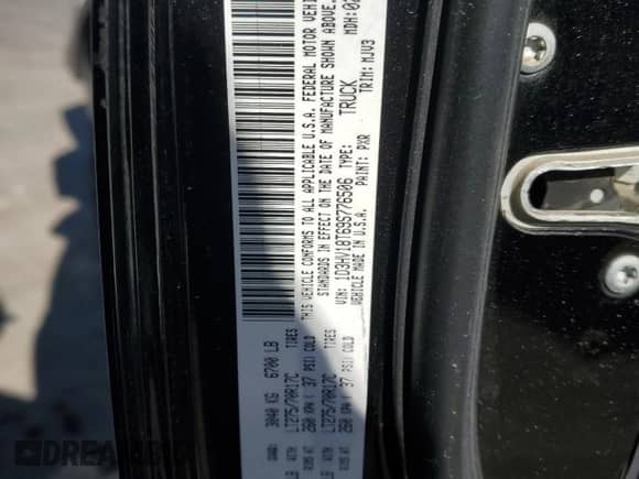 2009 Dodge 1500 SLT z VIN 1D3HV18T69S776506, wystawiony jako Copart lot #74544464 z przebiegiem 156 011 mil mil oraz Szkoda całkowita • Salvage title. Historia ofert i sprzedaży dostępna na DreamBid. Obrazek 12.