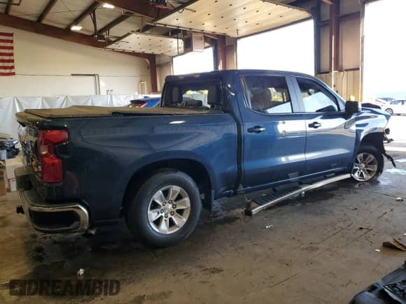 2021 Chevrolet Silverado 1500 LT with VIN 1GCPYDEK9MZ268958, listed as a Copart auction lot 85282065 with 50,881 mi miles and Salvage title. Bid and sale history available at DreamBid. Image 3.