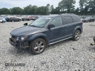 2017 Dodge Journey Crossroad Plus with VIN 3C4PDCGBXHT582442, listed as a Copart auction lot 62005185 with 143,477 mi miles and Salvage title. Bid and sale history available at DreamBid. Image 1.
