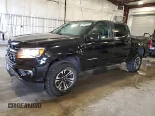 2021 Chevrolet Colorado 4WD Z71 with VIN 1GCGTDEN9M1218648, listed as a Copart auction lot 69701235 with 41,672 mi miles and Salvage title. Bid and sale history available at DreamBid. Image 1.