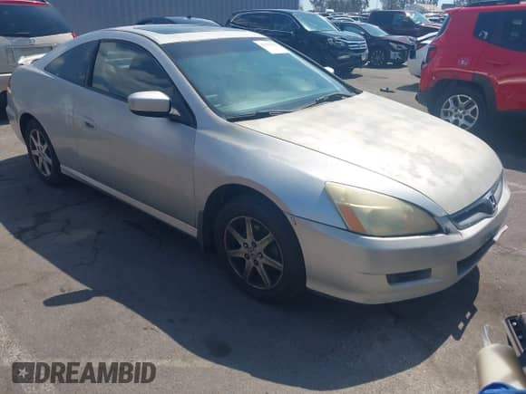 2007 Honda Accord EX-L with VIN 1HGCM726X7A022489, listed as a IAAI auction lot 43277543 with 213,160 mi miles and . Bid and sale history available at DreamBid. Image 1.