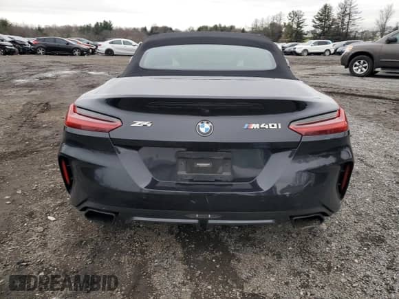 2020 BMW Z4 sDriveM40i with VIN WBAHF9C01LWW56725, listed as a Copart auction lot 85531074 with Not provided miles and Salvage title. Bid and sale history available at DreamBid. Image 6.