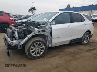 2018 Chevrolet Equinox LT z VIN 2GNAXJEV1J6202579, wystawiony jako Copart lot #59877595 z przebiegiem 91 255 mil mil oraz Szkoda całkowita • Salvage title. Historia ofert i sprzedaży dostępna na DreamBid. Obrazek 1.